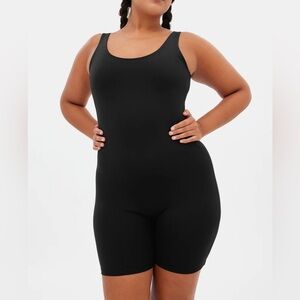 Girlfriend Collective Bike Unitard in Black Size Small